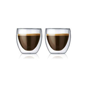 Coffe And Tea: Pavina 2 Pieces Double Wall Extra Small 80ml / 2.5 oz