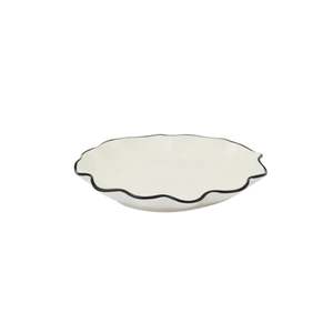 Dining: Winslow Ceramic Plate Ivory/Black