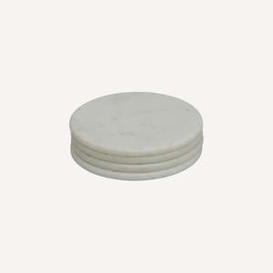 Tabletop: Malmo Coasters White Set of 4