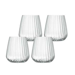 Dining: Optica Stemless Wine Glass Set 4 450ml