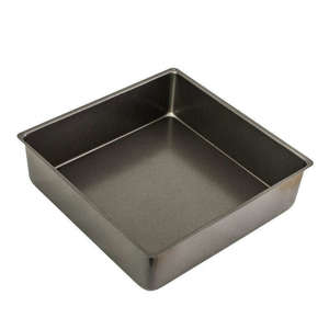 Bakeware Accessories: Loose Base Square Deep Cake Pan 30x30x9cm