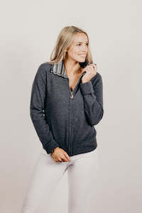 Travel Collection: Merinosilk Stripe Trim Jacket