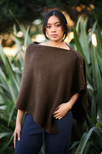 Homepage Collection: Classic Merinosilk Button Cape
