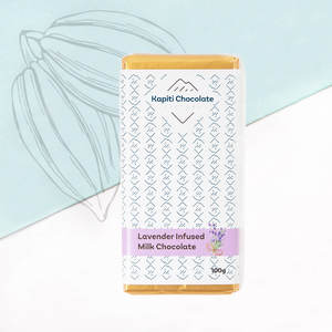 Lavender Infused Milk Chocolate 100g - Kapiti Chocolate Factory