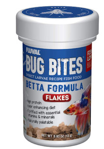 Fish Food: Bug Bites Betta Flakes 18g