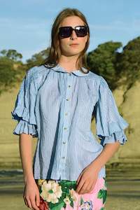 SMOCK EXCHANGE Shirt (Blue)