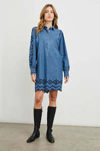 Dress: FERNANDA MINI DRESS (Dark Vintage Wash)