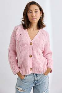 Mia Fratino: WILLOW CARDI (Rose)