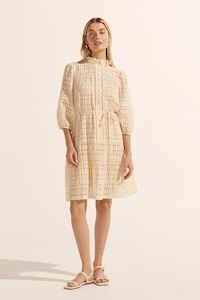 beacon dress (Cream Window)