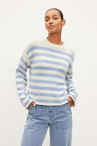 Velvet By Graham Spencer: LEX Jumper (Milk / Blue)