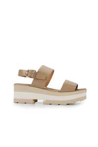 CAPE BUCKLE SANDAL (Taupe)