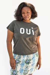 Clare V: Classic Tee (Faded Black)