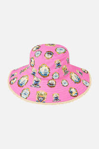 Wide Brim Bucket Hat (Salty Splendour)
