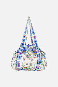 Drawstring Bow Beach Bag (Tiles Darls)