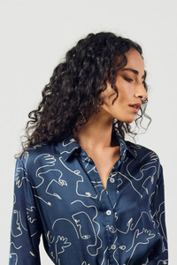 Moreno Shirt (Navy Faces)