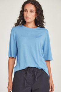 Jayden Knit Tee (Sky Blue)