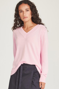 Carnival V Neck Sweater (Pink Sorbet)