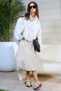 Skirts: Cooper Bubble Skirt (Almond)