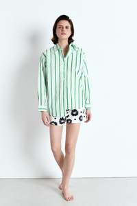 American Vintage: Zatybay Shirt (Neon Lagoon Stripes)