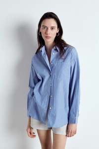 Zatybay Shirt (Aqua Stripes)