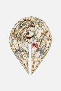Large crystalled silk square scarf (House of Horoscopes)