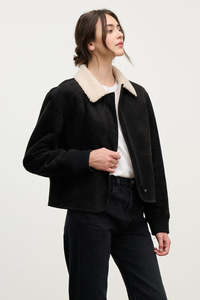 Juno Sherpa Jacket (Black/Cream)
