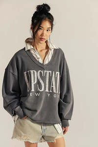 Venice V-Neck (Washed Black Combo)