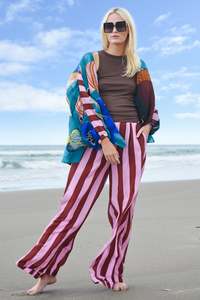 New: FEELING LEG-ENDARY Trouser (Mocha/Pink)