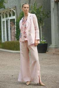 New: WALK AND TALK Trouser (Pink Stripe)