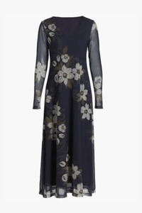 Products: LONG SLEEVE MESH MIDI Dress (CORINTHE)