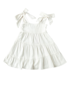 Karolina Tiered Dress - White