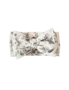 Oversized Bow Organic Cotton Headband - Vintage Floral