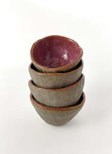 Products: Rose Dream on Granite Stoneware Pinched Dishes