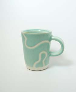 Seafoam Swirl on Mini Stoneware Mug