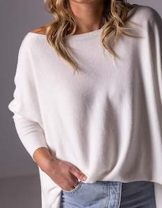 Willow Cotton Knit Jumper in Cream