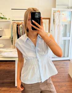 New Arrivals: Elsie Sleeveless Top in Light Blue