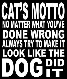 Animal Signs: BW63 CAT`S MOTTO