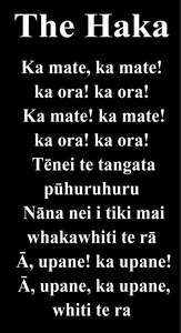 Tourist: TOU9A THE HAKA