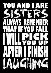 Sisters: BW112 YOU AND I ARE SISTERS