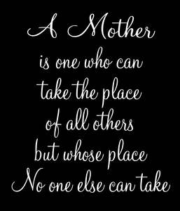 BW303 A MOTHER IS ONE