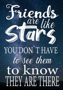 BW556 FRIENDS ARE LIKE STARS