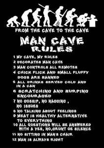 Man Cave: BW502 MAN CAVE RULES PICTURE