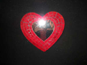 SAN70 20CM HEART WITH MIRROR