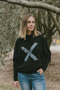 Home Lee: Home-Lee Ellen Tee Black Story Stripe