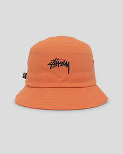 Hats Headwear: Stussy Stock Bucket Hat Peach
