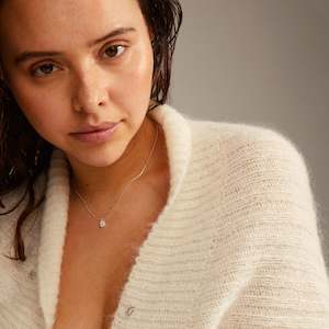 Pilgrim Beat Recycled Crystal Coin Necklace Silver Plated