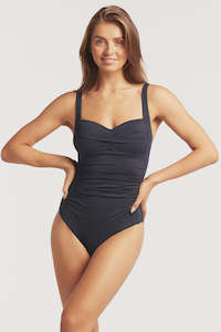 Womens Swimwear: Sea Level Twist Front Multifit One Piece Night Sky