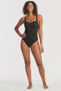 Sea Level Twist Front Multifit One Piece Black