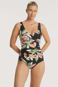 Womens Swimwear: Sea Level Sundown Cross Front Multifit One Piece