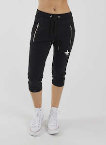 Loungewear: Federation Cut Trackies Staple Black/White